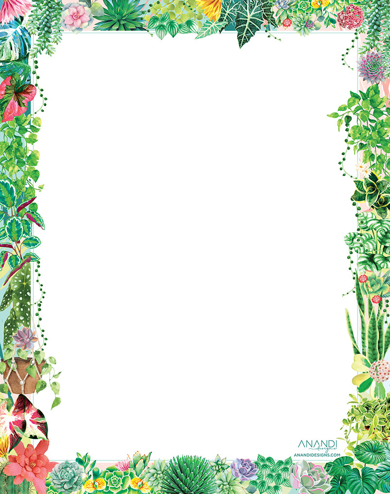 Magnetic Shopping List - Plant Lover (20.5cm x 26cm)