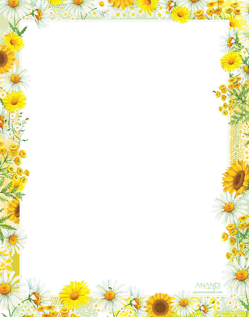 Magnetic Shopping List - Sunny Days (20.5cm x 26cm)