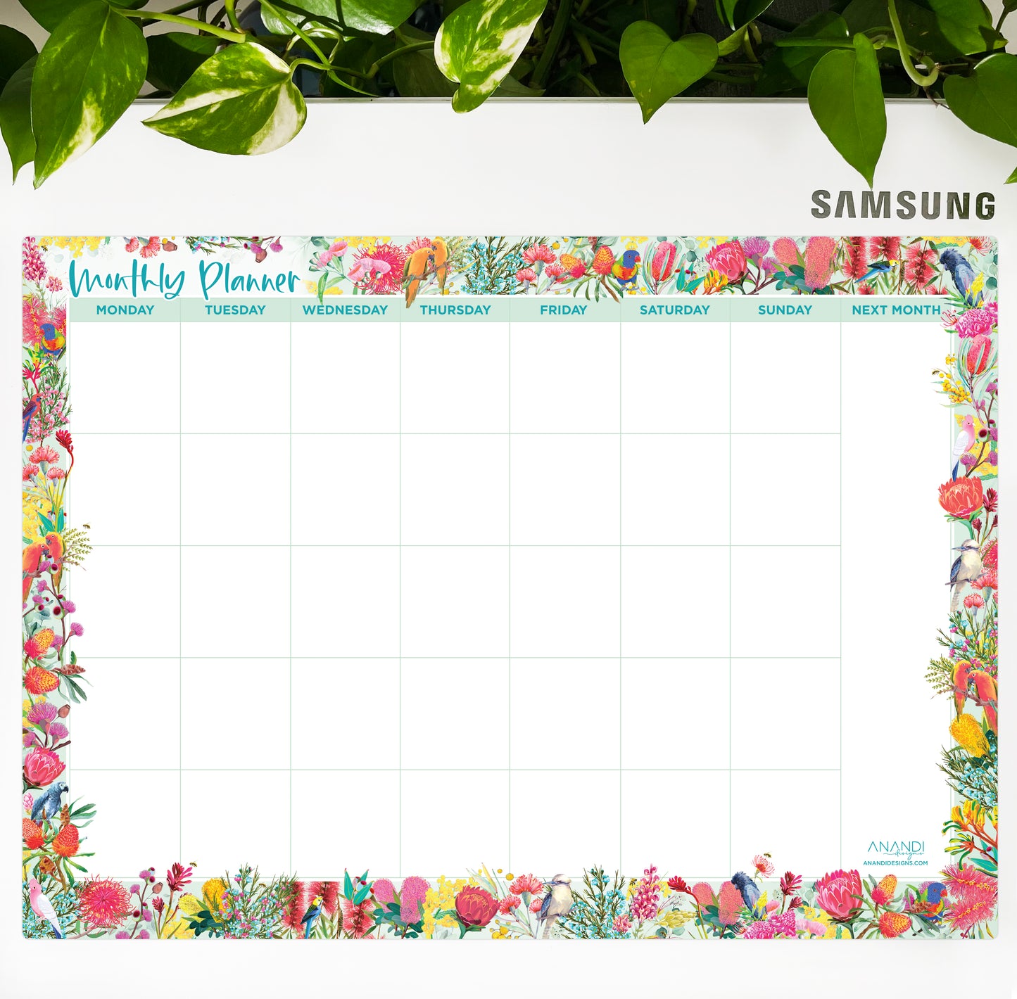 Magnetic Monthly Planner - Natives (Large)