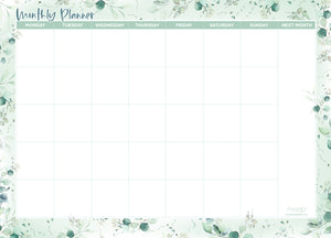 Magnetic Monthly Planner - Eucalyptus (LARGE 43cm x 31cm)