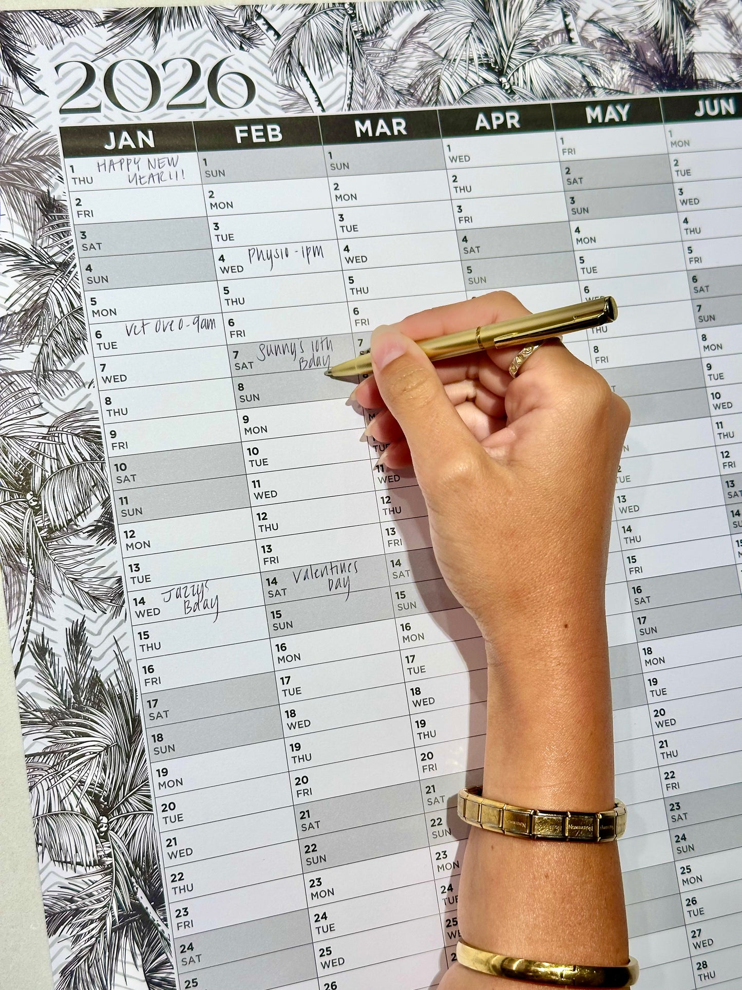 2026 Yearly Wall Calendar - Palm Springs