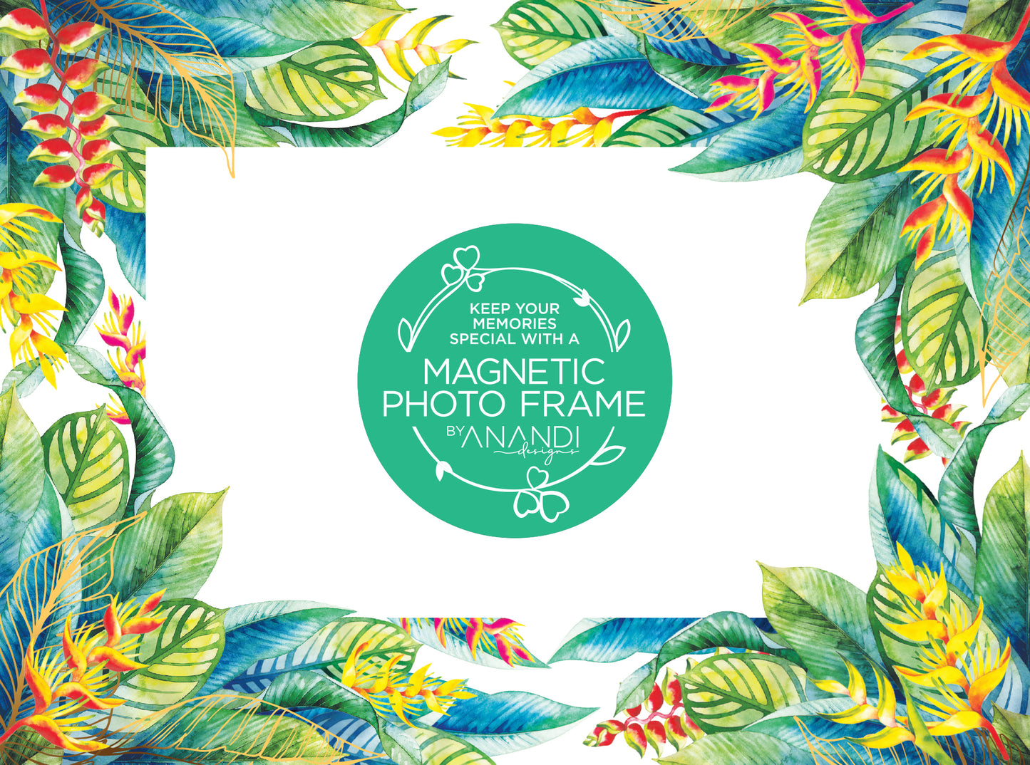 Magnetic Photo Frame - Tropicals