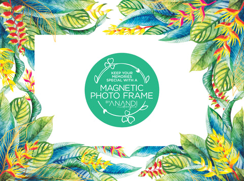 Magnetic Photo Frame - Tropicals