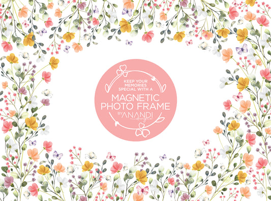 Magnetic Photo Frame - Wild Flowers