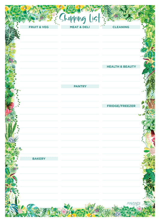 Shopping Lists - Plant Lover (14.85cm x 21cm)