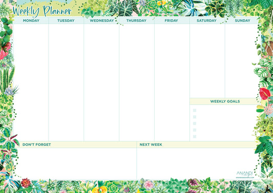 Magnetic Weekly Planner - Plant Lover (large)