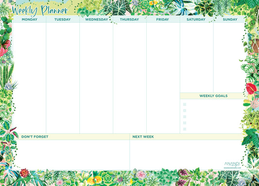 Magnetic Weekly Planner - Plant Lover (large)
