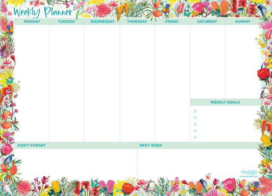 Magnetic Weekly Planner - Natives (large)
