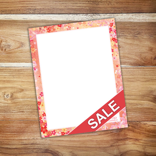 Magnetic Shopping List - Cherry Blossoms (20.5cm x 26cm)