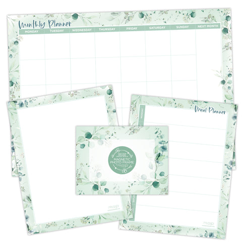 Magnetic Monthly Whiteboard Package - Eucalyptus - SAVE $23.85