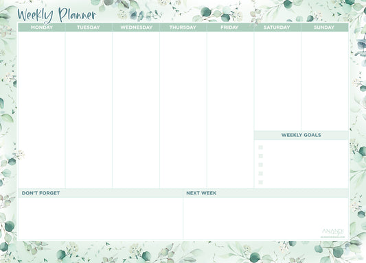 Magnetic Weekly Planner - Eucalyptus (large)