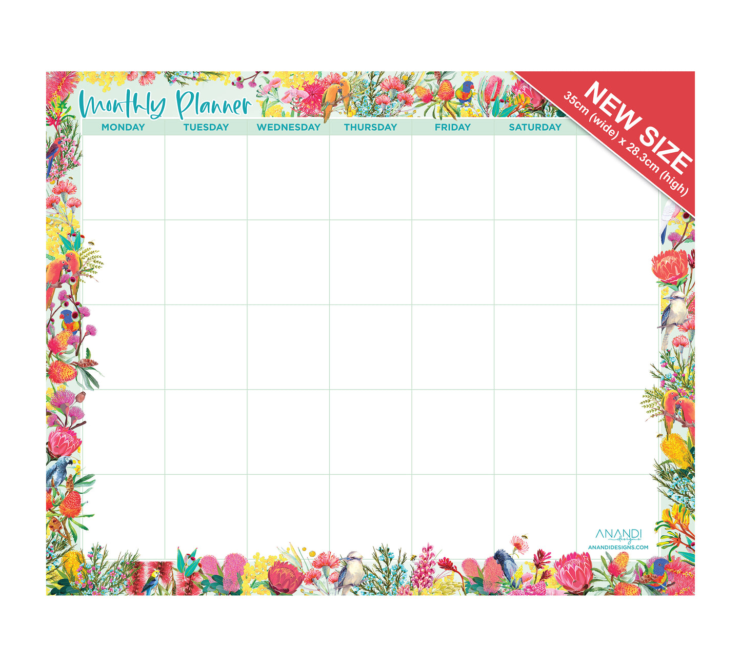 Magnetic Monthly Planner - Natives (Small)