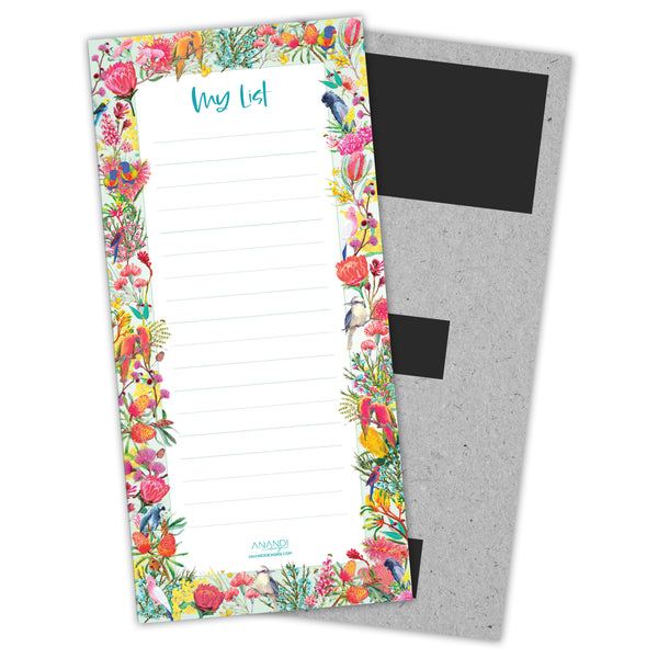 Magnetic Notepad - Natives (9.9cm x 21cm)