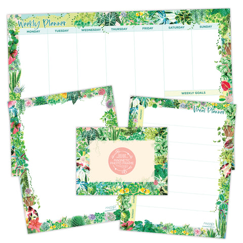 Magnetic Weekly Whiteboard Package - Plant Lover - SAVE $23.85