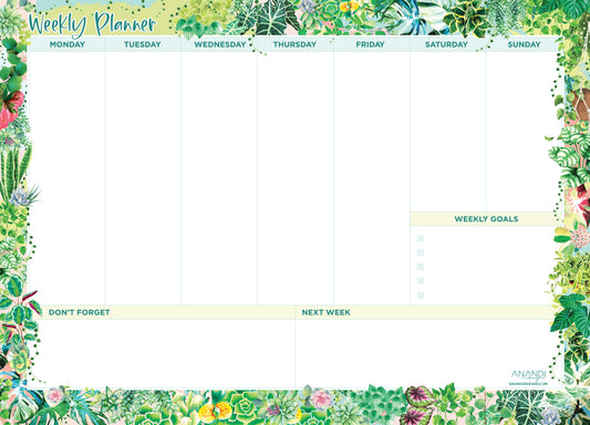 Magnetic Weekly Planner - Plant Lover (large)