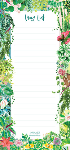 Magnetic Notepad - Plant Lover (9.9cm x 21cm)