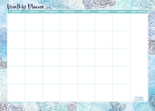 Magnetic Monthly Planner - Uluwatu (Large)