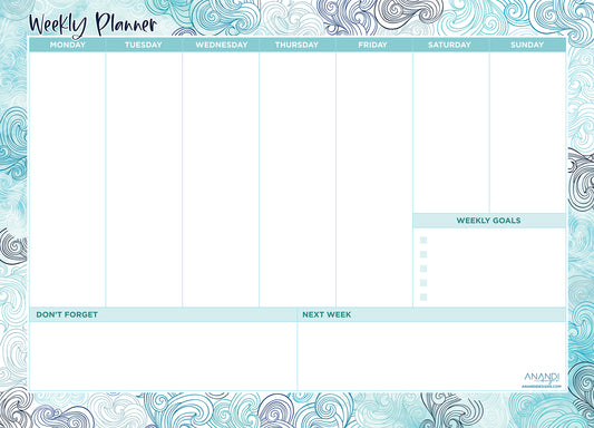 Magnetic Weekly Planner - Uluwatu (large)