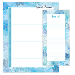 Magnetic Meal Planner Package - Uluwatu Design  Save $6.95