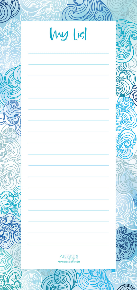 Magnetic Notepad - Uluwatu (9.9cm x 21cm)