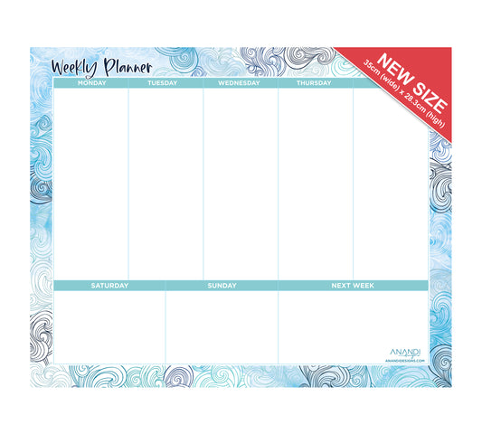 Magnetic Weekly Planner - Uluwatu (SMALL 35cm x 28.3cm)